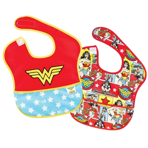 Bumkins DC Comics Super Bib - (Pack of 2) - Wonder Woman