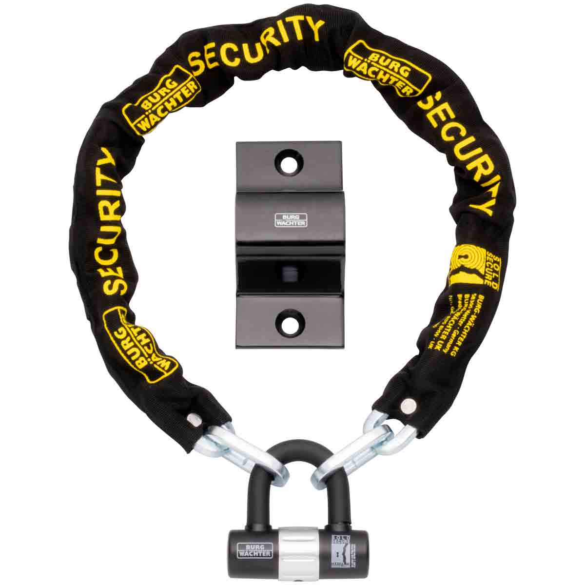  1M Sold Secure Chain&#44; Lock And Ground Anchor Kit Bike Lock Gkm 1&#46;0M Kit U&#38;a