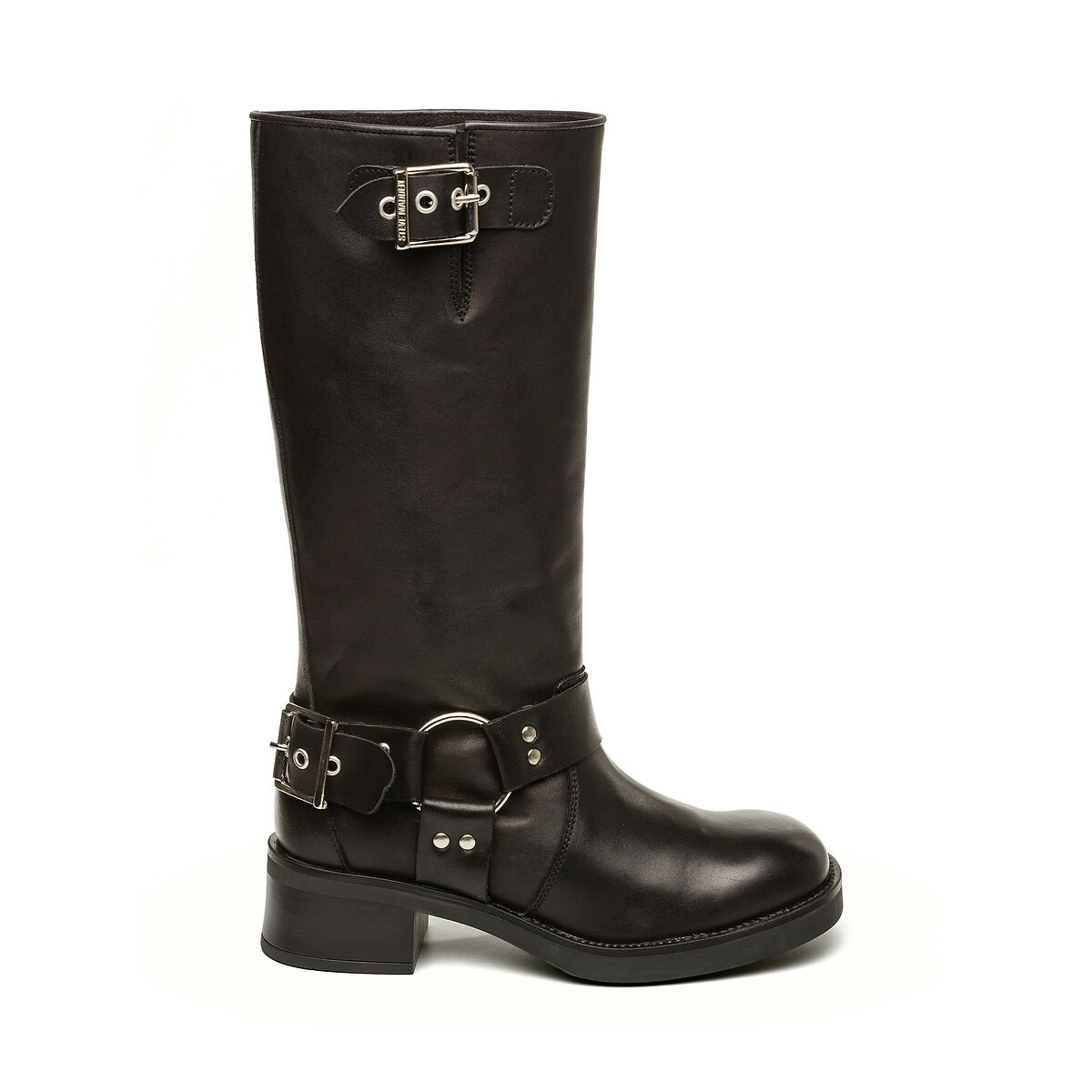  Beau Leather Biker Boots