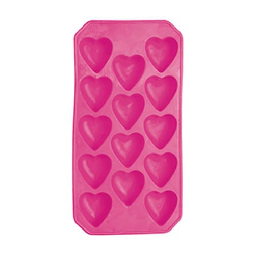 BarCraft Flexible Heart Shape Ice Cube Tray