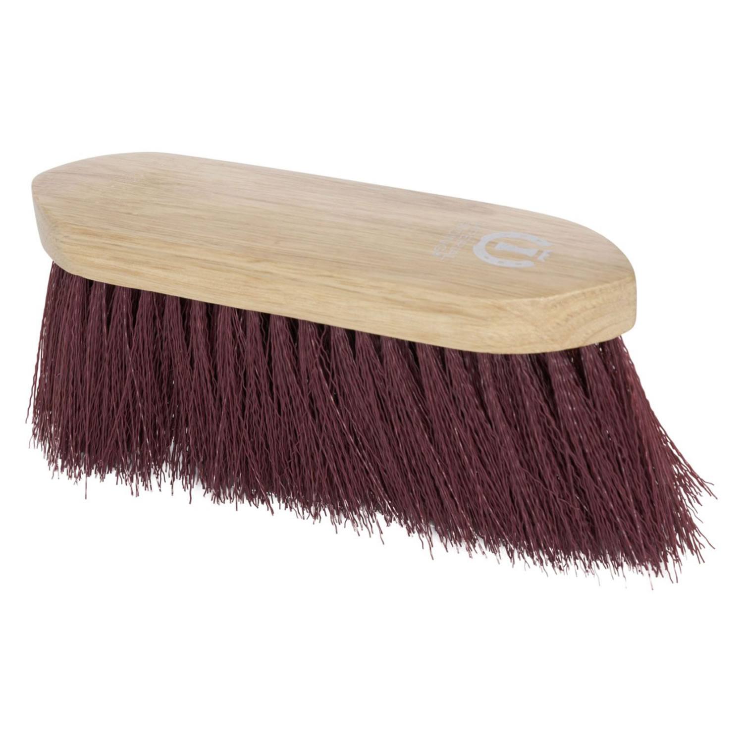 Imperial Riding Dandy Brush Long Hair with Wooden Back Bordeaux - One Size