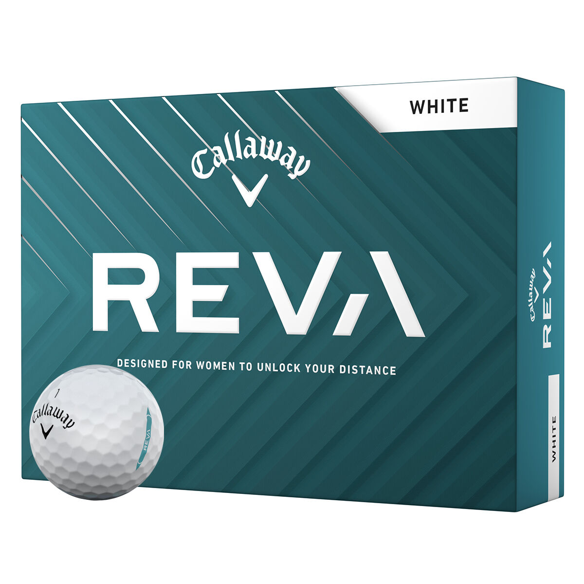 Callaway Golf Callaway Reva 12 Golf Ball Pack, Mens, Pearl | American Golf