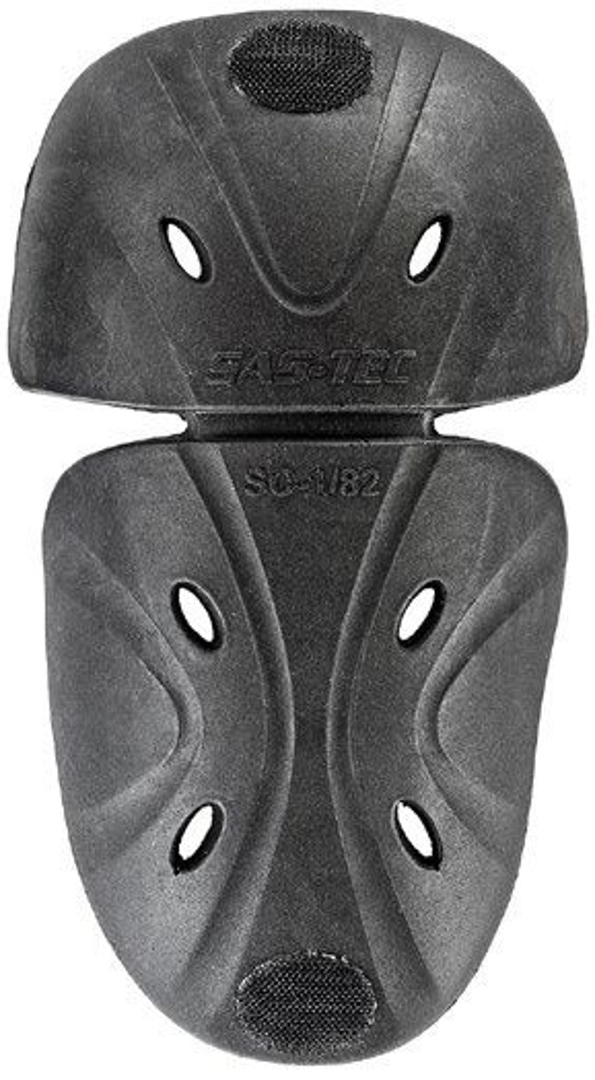 SAS-TEC SC-1/82 Elbow/Knee Protectors with hook and loop fastener, black, black, Size One Size
