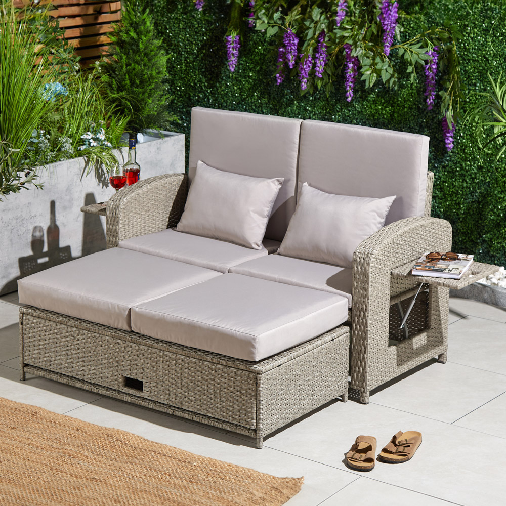 VonHaus Alba Reclining Garden Sofa Set