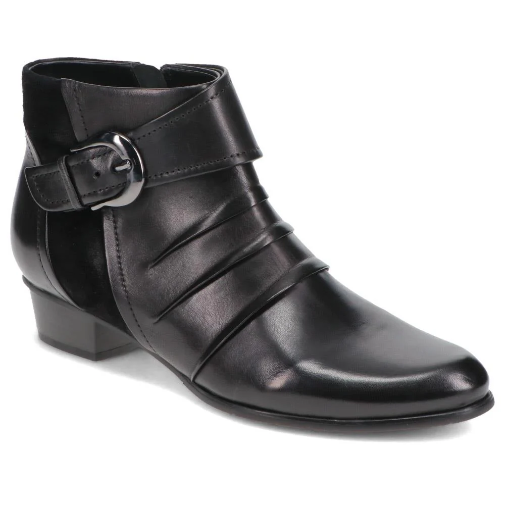 Regarde Le Ciel Leather Buckled Ankle Boots - Sino40503 / 326 460