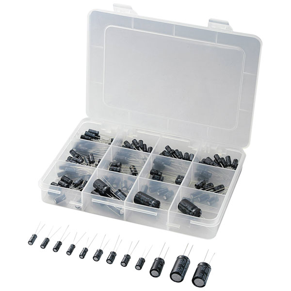 TRU COMPONENTS TruCap 148 Piece 105'c Radial Aluminium Electrolytic Kit