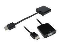 Cables Direct HDHSV-HDMI video cable adapter HDMI Type A (Standard) VGA (D-Sub) + 3.5mm Black