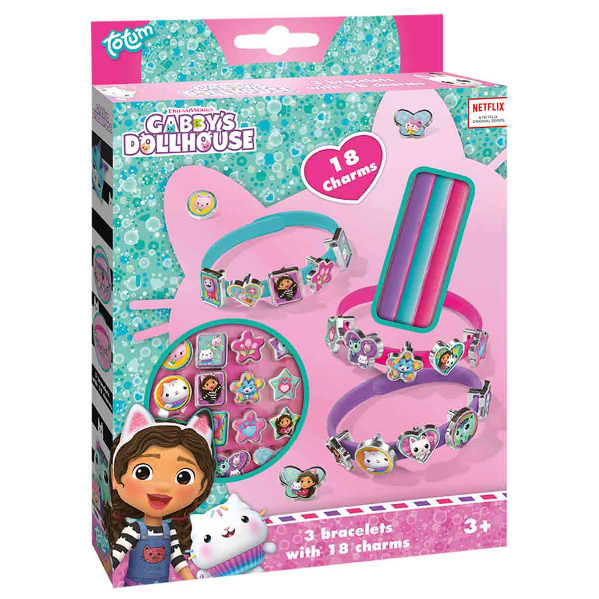 Totum Gabby's Dollhouse Slide Charm Bracelets