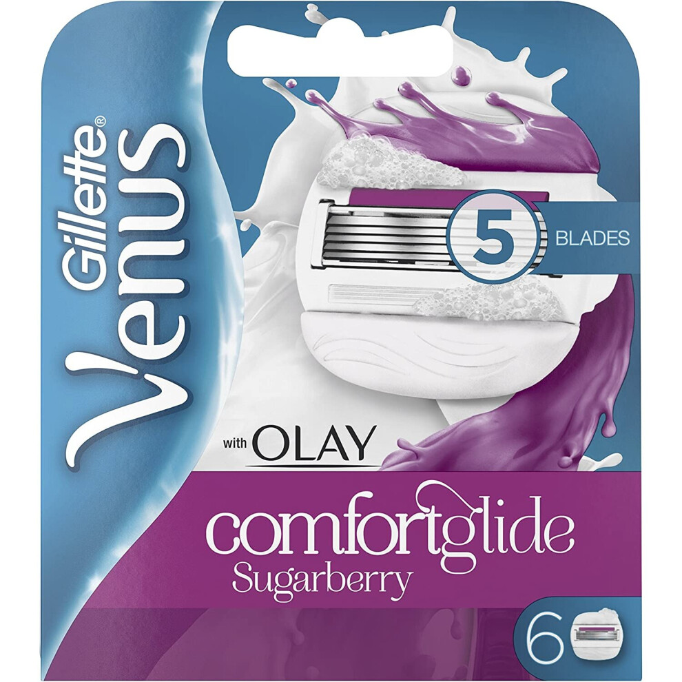 VENUS Comfortglide with Olay Sugarberry Blades (6 Pack)