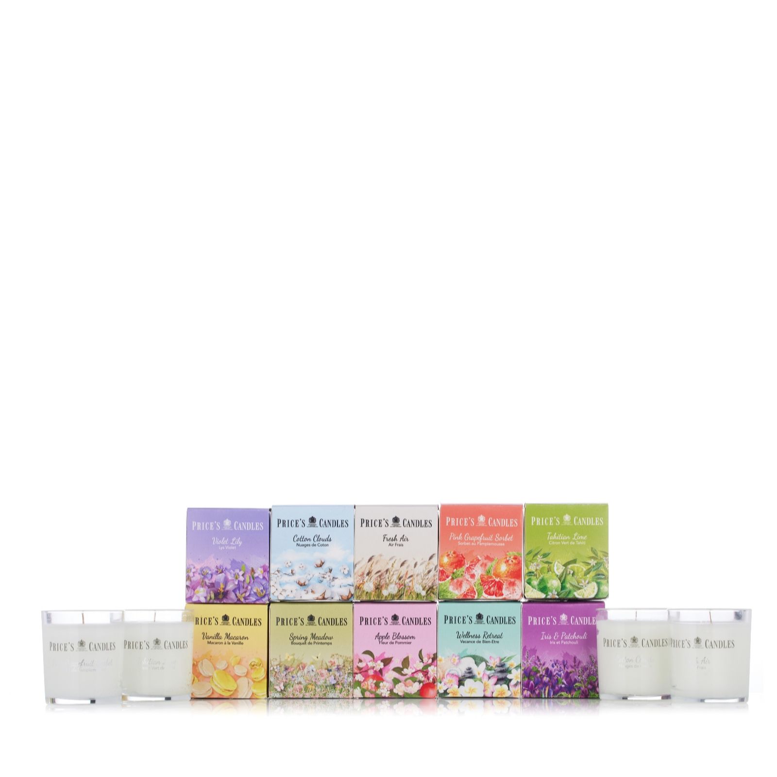 Prices Candles Price's Candles Set of 10 Spring Jar Candles in Gift Boxes