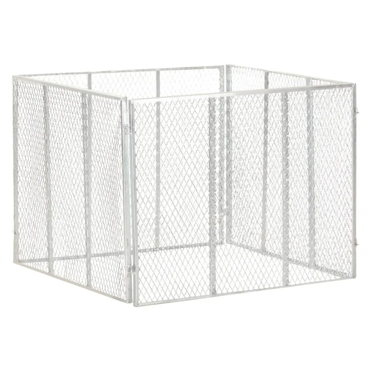 VidaXL Garden Composter 100x100x77 cm Galvanised Iron