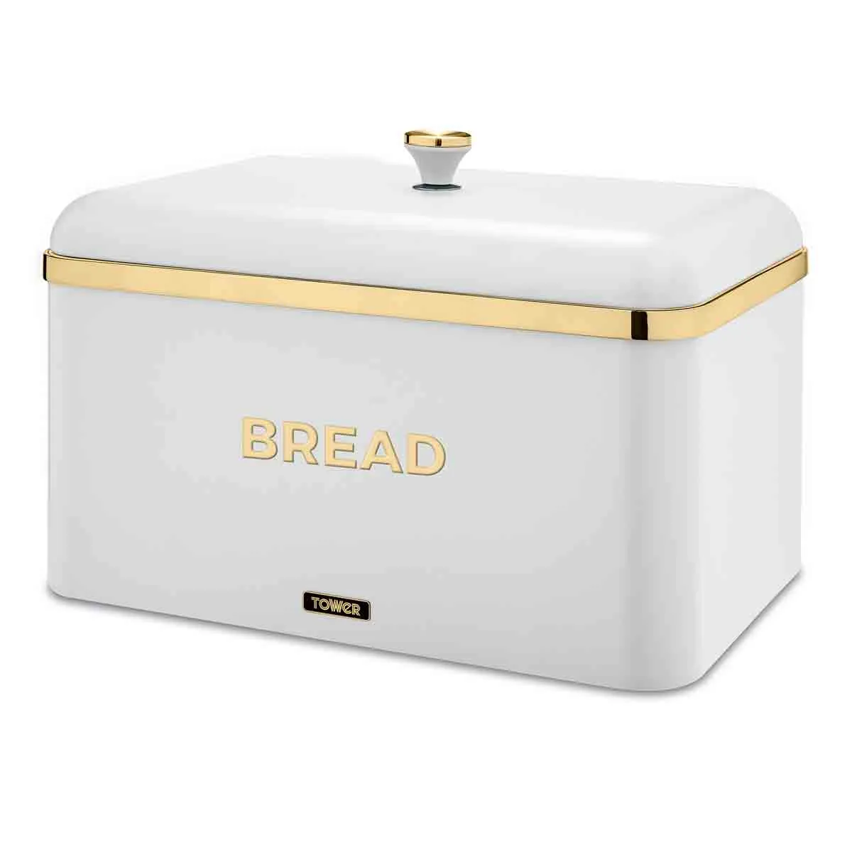Tower Cavaletto Bread Bin|white