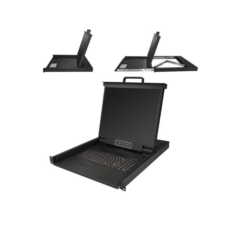 StarTech.com 1U (19 inch) Rack Mount Single-Port KVM Console