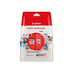 Canon Cli-581 Inkjet Cartridges + Photo Paper Plus Glossy Ii Cmyk