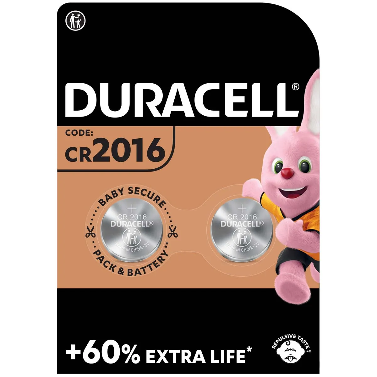 Duracell 3V Lithium Coin Battery, 2016