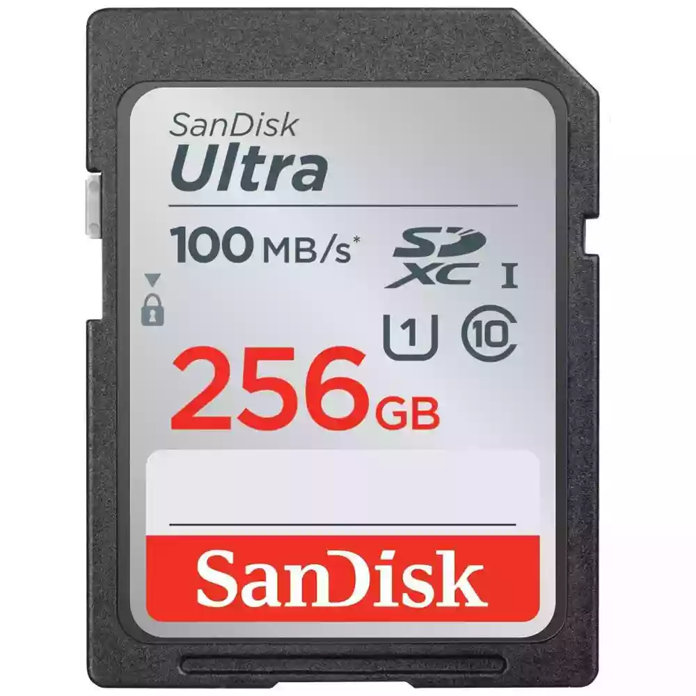 SanDisk Ultra UHS-I 100MB/s SDXC Memory Card - 256GB