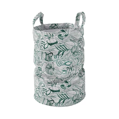 GoodHome Nassua Green Cotton Laundry Bag, 45L