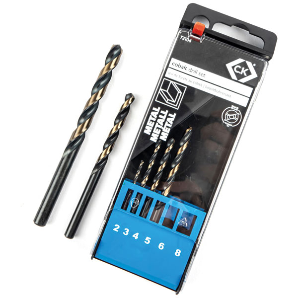 C.k. CK 6 Piece Cobalt Split Point Drill Bit Set