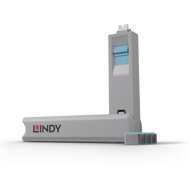 LINDY USB Type C Port Blocker Key - Pack of 4 Blockers