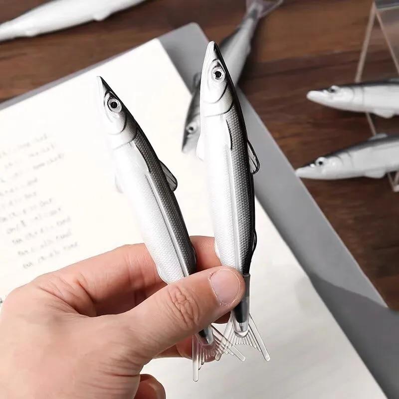 2Pcs Creative Ocean Fish Ballpoint Pen Cute Funny Student Stationery Office School Supplies 2pcs