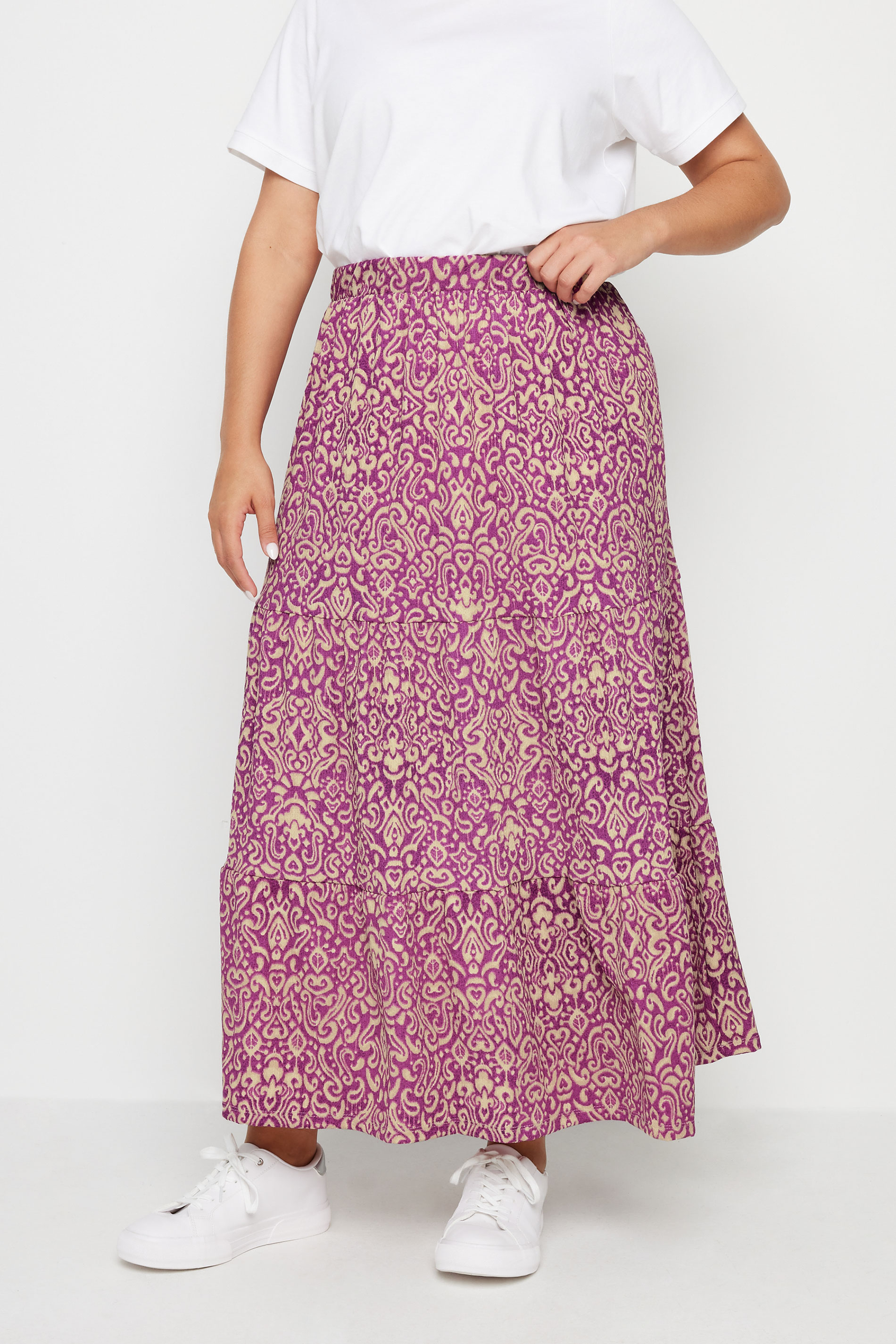 Textured Maxi Skirt
