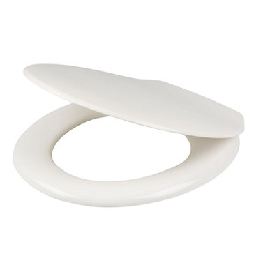 Cooke & Lewis Genoa White Standard Soft Close Toilet Seat