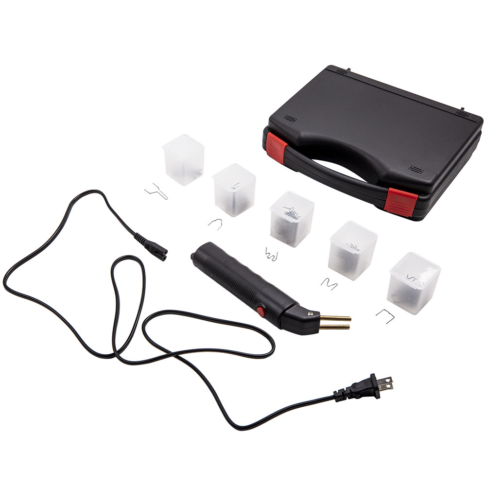 MaXpeedingrods Stapler Car Bumper Fender Fairing Welder Gun Plastic Repair Kit+400 Staples New