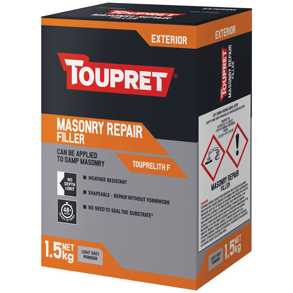 TOUPRET Masonry Repair Filler 1.5kg | TTTHR01.5GB