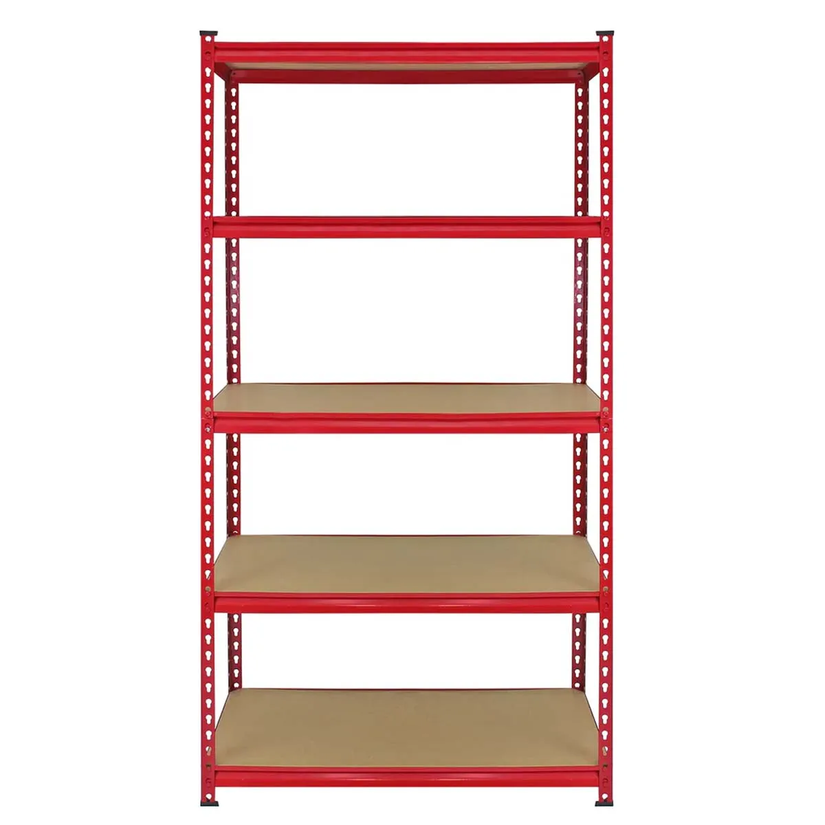 Monster Cable Racking Z-Rax Extra Strong Steel Shelves, Red, 90cm W, 45cm D