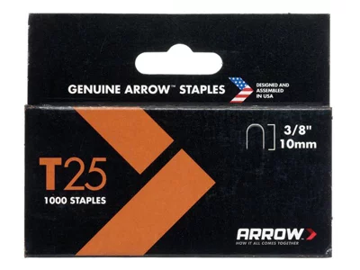 Arrow ARRT2538 T25 Staples 10mm (3/8in) Box 1000