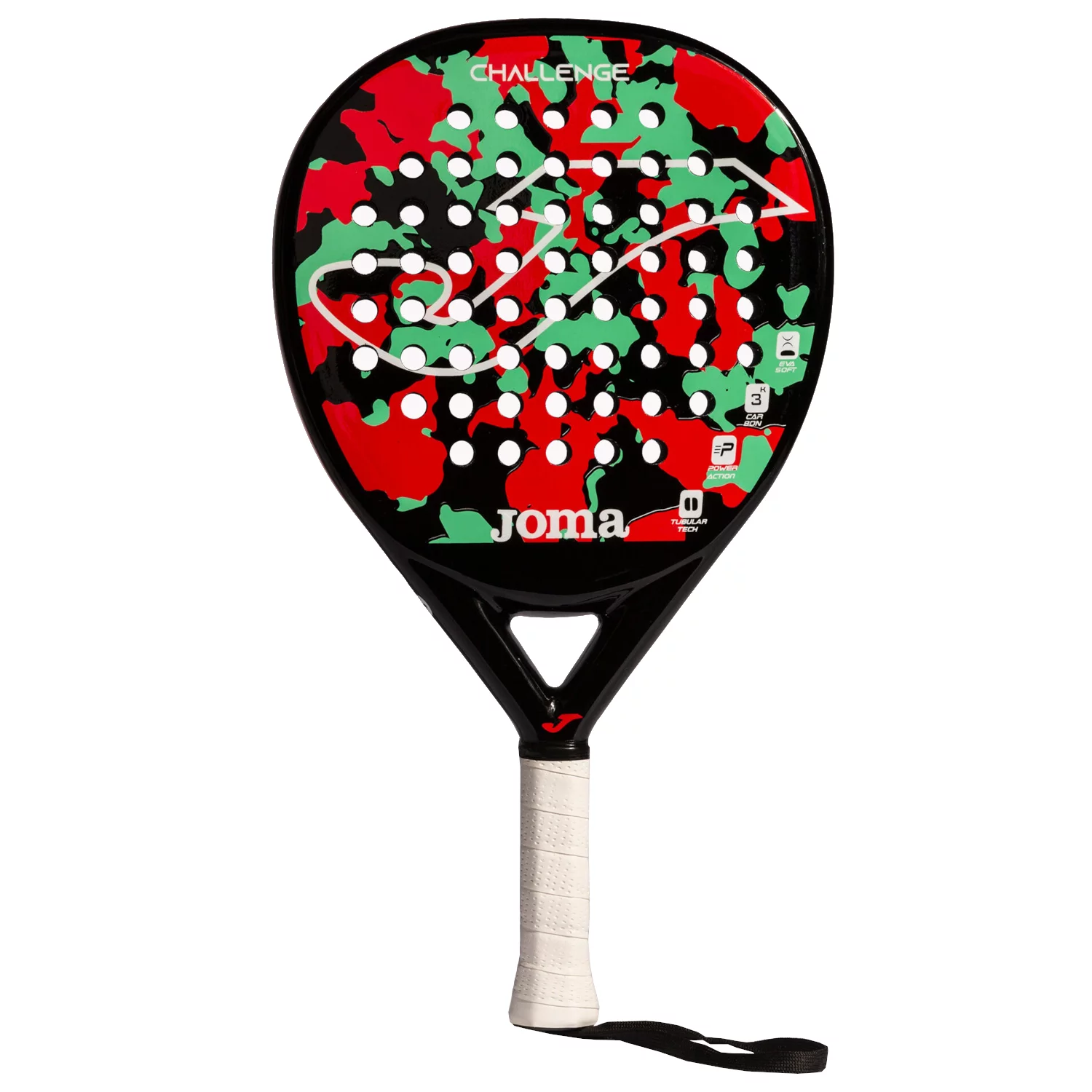 Joma Challenge Padel Racquet, Unisex black padel rackets One size black