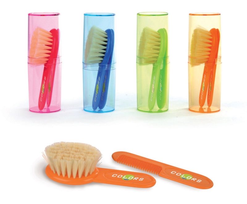 Jané Baby Soft Brush & Comb Set - Orange