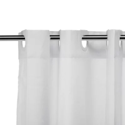  Hook 'n' Hang White Shower Curtain (W)180Cm