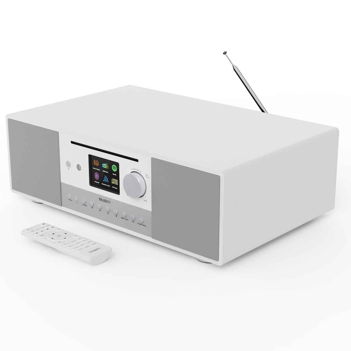 Majority Quadriga Dabﱓ Smart Bluetooth Radio - White, White