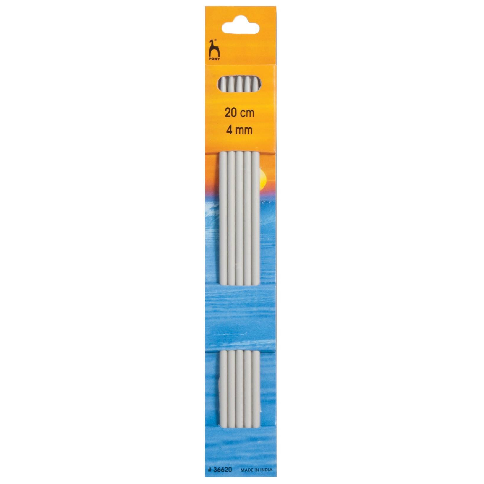 Pony Aluminium Double Point Needles 20cm (Set of 5) Knitting Needles