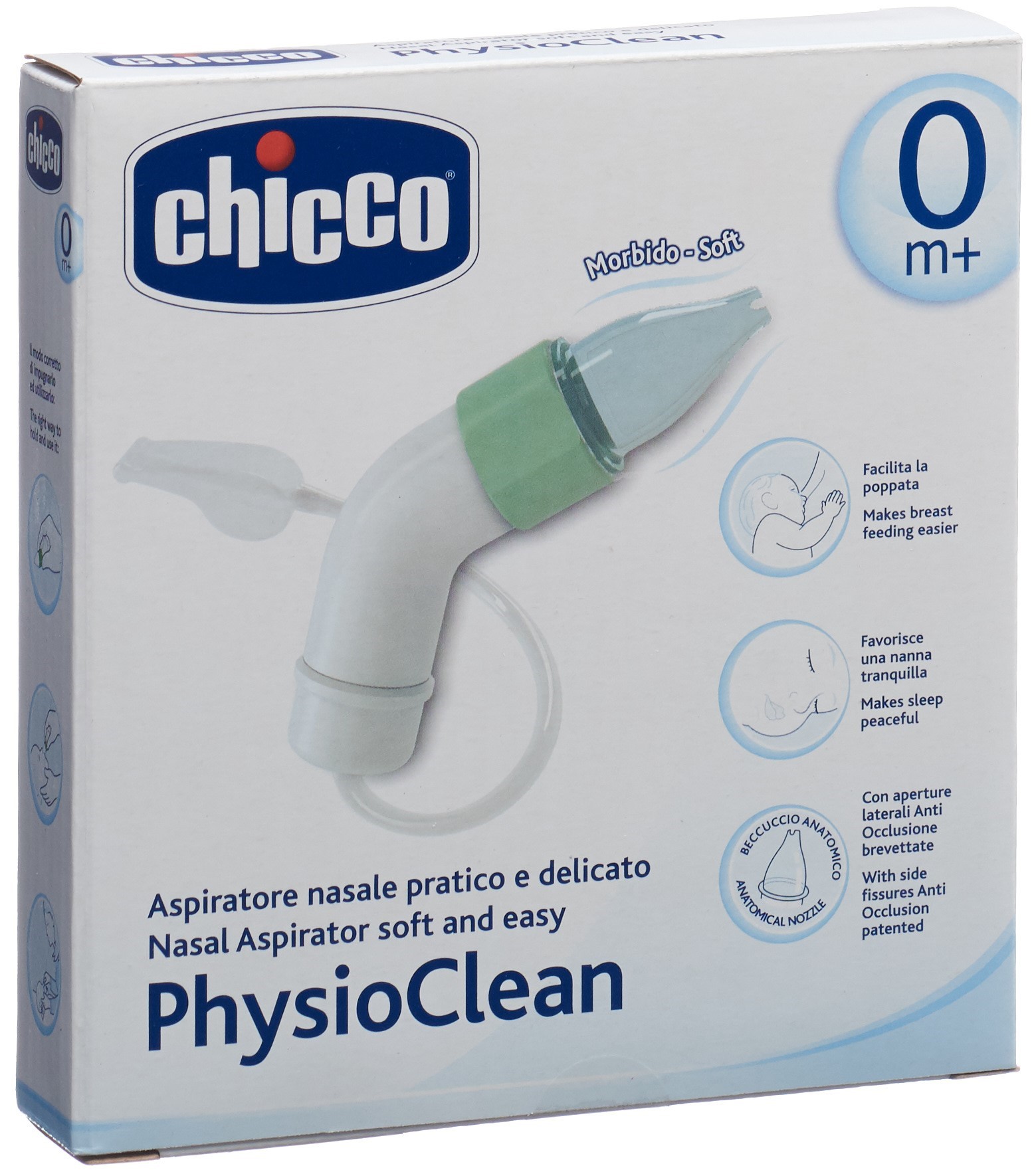 Chicco Phisio Clean Nasal Aspirator Soft and Easy 0+ months.