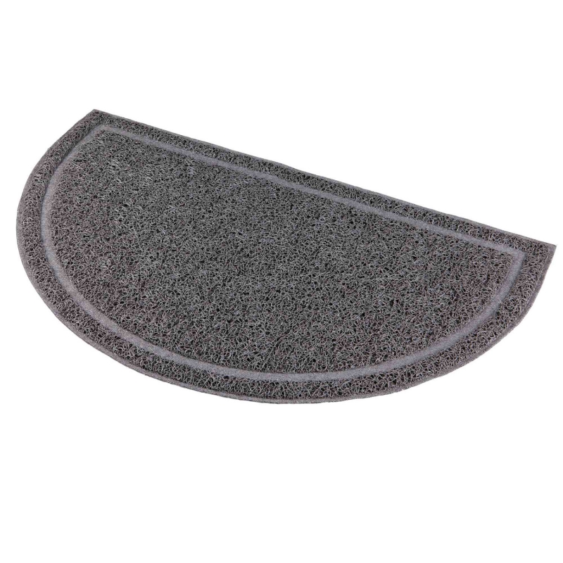 Brekz TRIXIE  Litter Tray Mat Semi-Circular for Cats Anthracite - 41x25cm