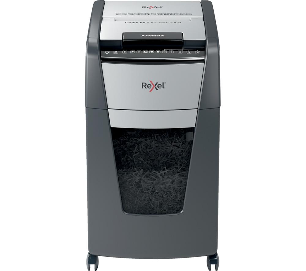 REXEL Optimum AutoFeed 300M Micro Cut Paper Shredder