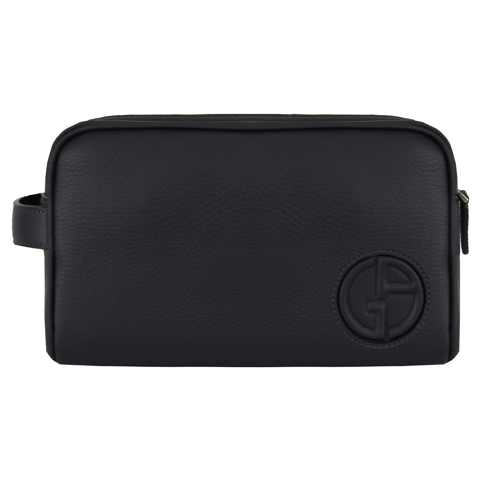 Giorgio Armani Beauty Toiletry Womens Navy Bag - Blue Leather (archived) - One Size