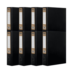 Pukka Recycled Box Files Foolscap 75 mm Black Pack of 8
