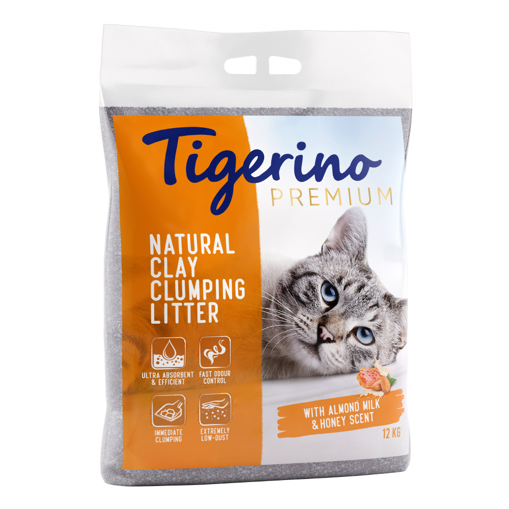 Tigerino Canada / Premium Cat Litter – Almond Milk & Honey Scented - Economy Pack 2 x 12kg