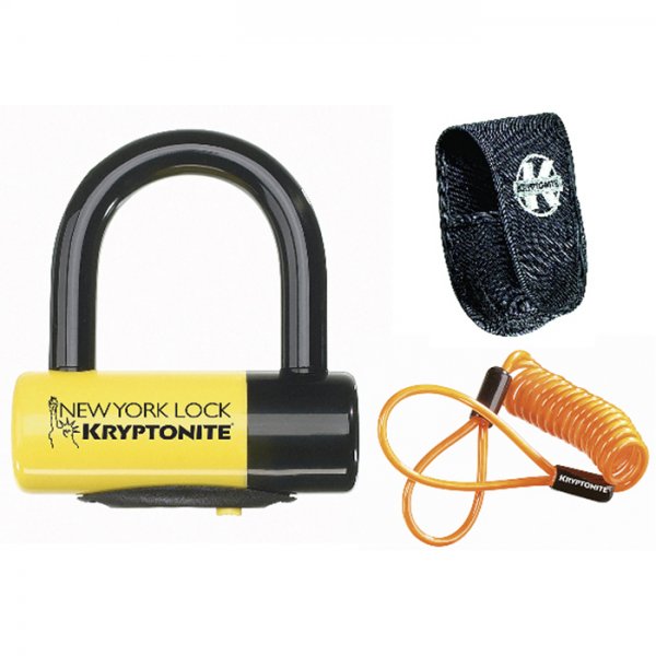 Kryptonite Security - New York Liberty Disc Lock - With Reminder Cable