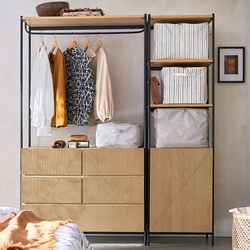 LA REDOUTE INTERIEURSMódulo armario, 3 estantes + 1 puerta, Lodge | talla única