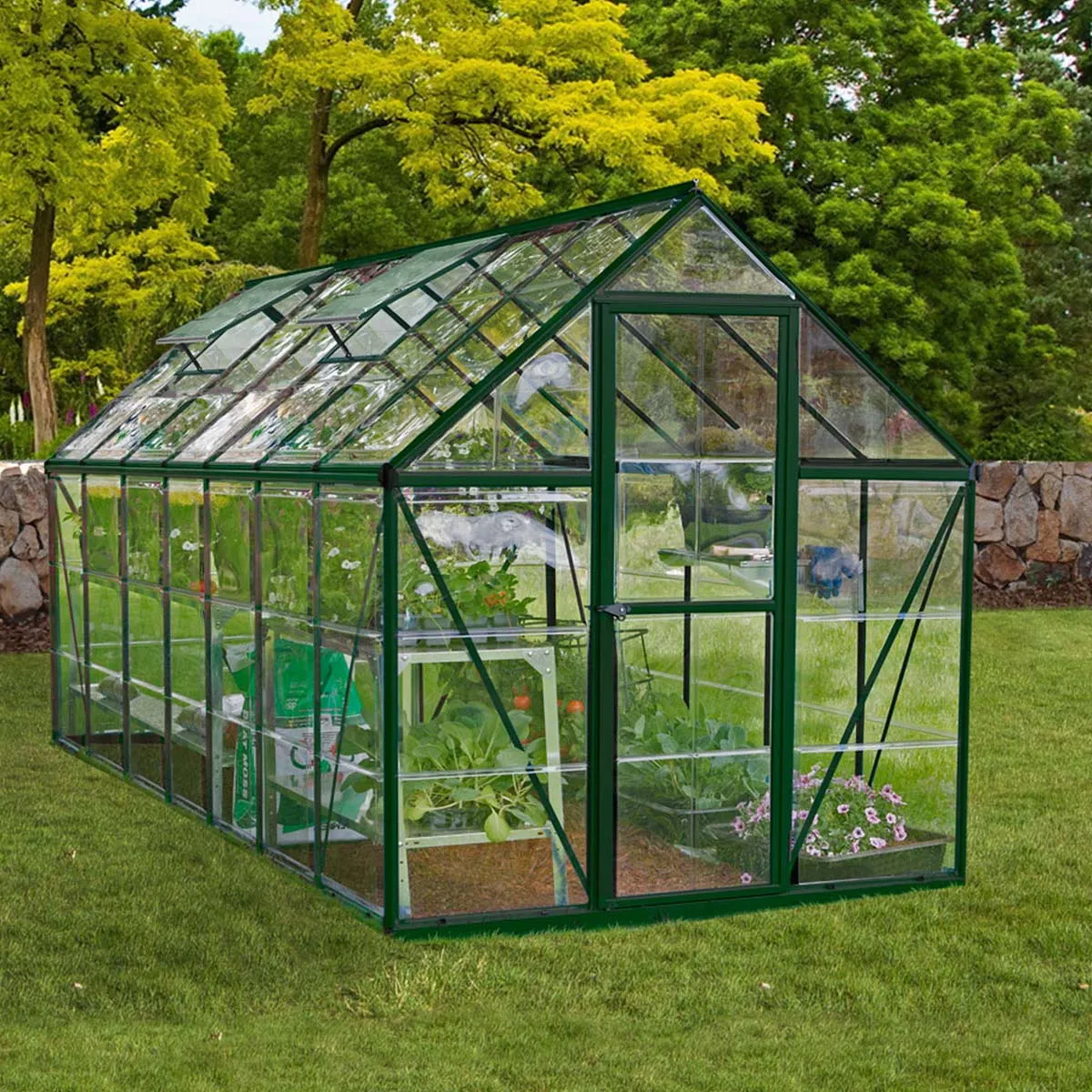 Gärtner Pötschke Canopia by Palram Harmony 6X14Greenhouse - Green