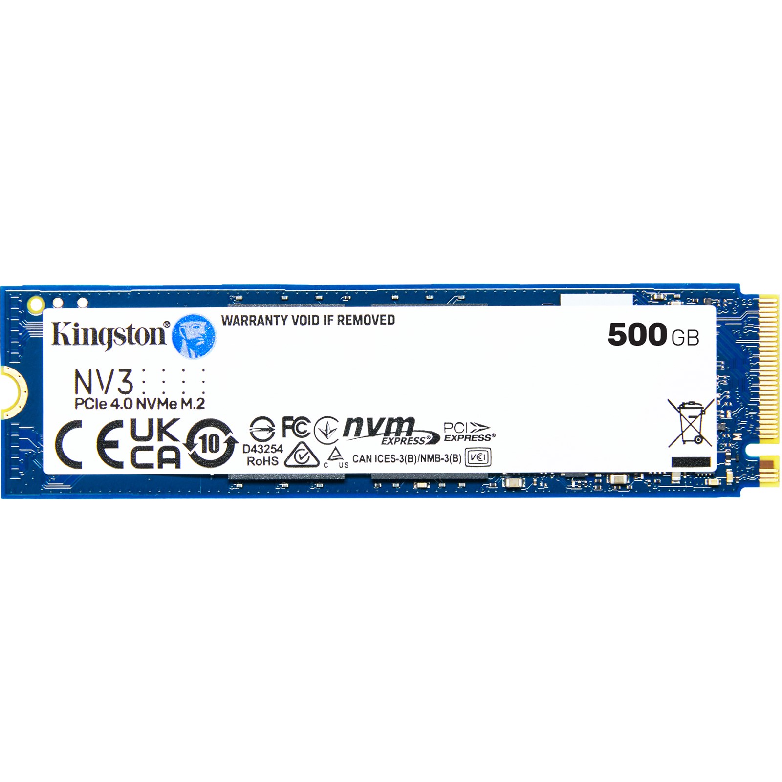 Kingston 500gb Nv3 M.2 2280 Pci Express 4.0 X4 Nvme Solid State Drive