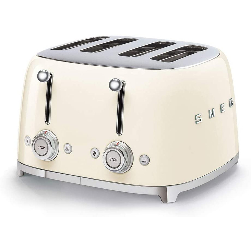 Retro 50s Style 4 Slice Toaster - Cream Tsf03cruk