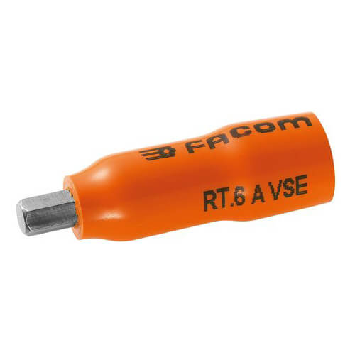 Facom 1/4" Drive 1000v Insulated Hexagon Bit Socket 1/4" 4mm