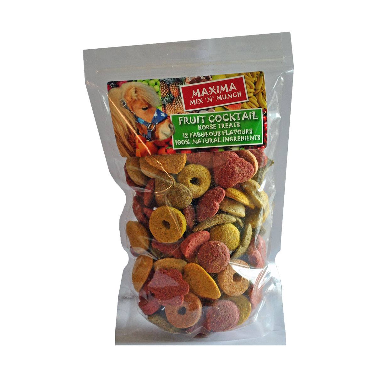 Maxima Equestrian Maxima Mix 'N' Munch Horse Treats Fruit Cocktail - 500g