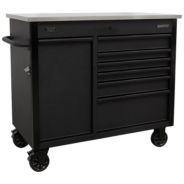 Sealey Mobile Tool Cabinet 1120mm With Power Tool Charging Drawer Ap4206Be
