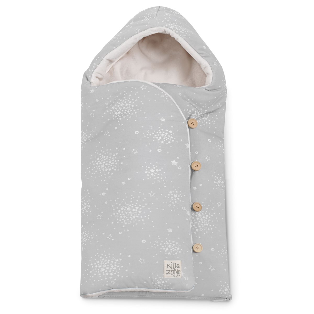 Jané Mims+ Baby Blanket Shawl with Hood - Greyland